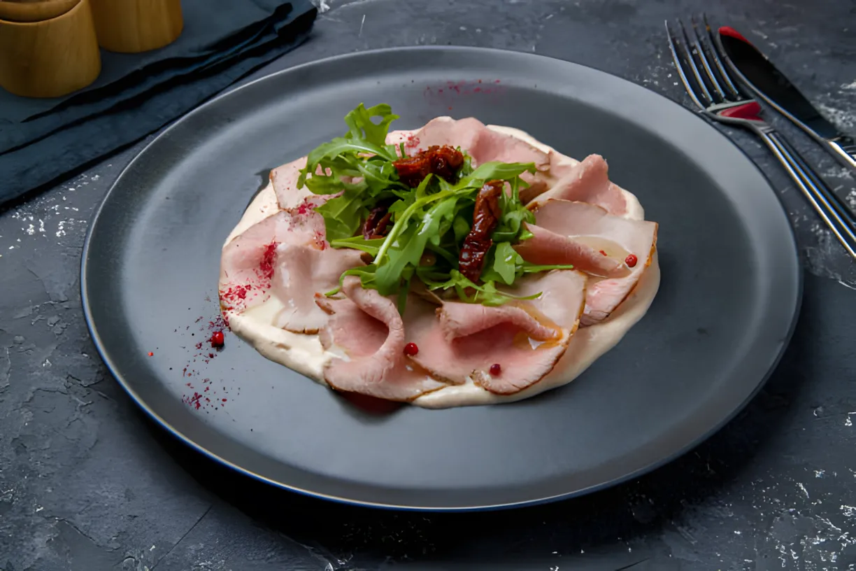 Le persone possono proporre Ricetta classica italiana del Vitello Tonato o carne di tonno.